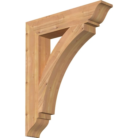 Ekena Millwork Thorton Traditional Smooth Bracket, Western Red Cedar, 5 1/2"W x 30"D x 36"H BKT06X30X36THR01SWR